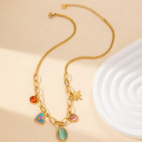 Collier bonbons multicolore