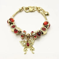 Full Diamond Red Butterfly