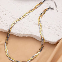 Collier torsadé trois couleurs