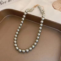 46# Necklace. Gray-8mm
