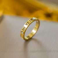 Hollow Roman Numerals-Gold