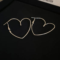 114# Ear Ring-Silver Heart