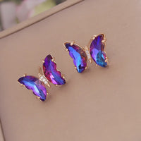 Earrings purple