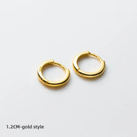 S925 silver pair gold 12mm