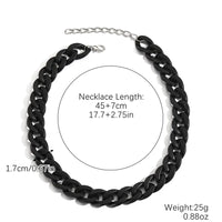⑦ Collier noir mat N2009-20