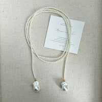 Imported Glass Pearl Necklace (120cm)