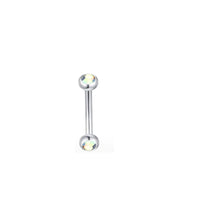 Color Double Diamond Eyebrow Ring