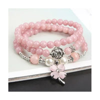 Pink Clover Bracelet