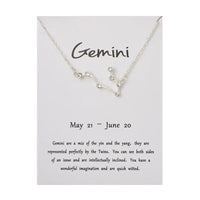 Chaîne argentée Gemini White Card