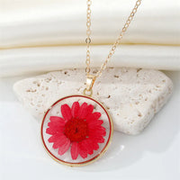 Red round Dried Flower
