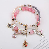 Purplish Red Rabbit Ears Love Pink