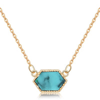 Nz348-gold + Blue Turquoise