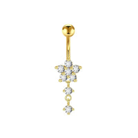 Fleur de prunier dorée