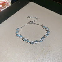 33#Bracelet-Silver-Blue-Oval