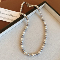 55# Necklace. Gray Series-6mm