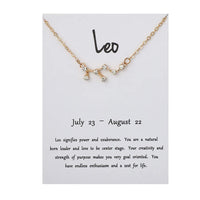 Leo White Carte Chaîne en Or