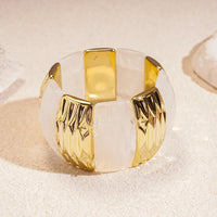 11# Bracelet-Gold/1.3*1.1cm-White