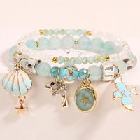White Shell Dolphin Bird Blue