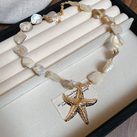 22# Collier-Doré/1,3*1,1cm-Étoile de mer