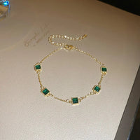 56#Bracelet-gold-green