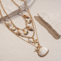 50# Necklace-Gold (Three-Piece Set)