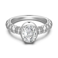 White Gold Color Dy121178-S-W-WH
