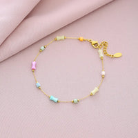 Bracelet en os coloré
