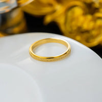 Frosted Slim Ring-Gold