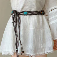 Braided Waist Chain Black K0164C