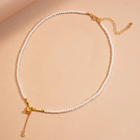 79# Necklace-Gold-White