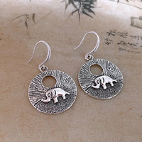 62# Ear Hook-Silver Elephant