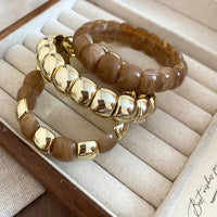 Bracelet-light Brown (three-piece Set)