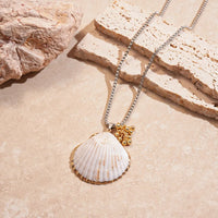45# Necklace-Silver-Shell