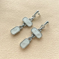 Drop Earrings-363/Real Gold Plating (Color Retention) 925 Silver Needle/Silver