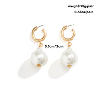Boucles d'oreilles blanches 6011