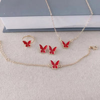 Costume papillon rouge