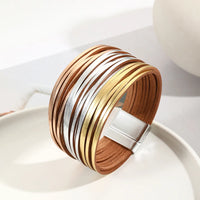 Gold and Silver Brown Strips