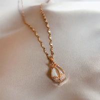 Tulip-Charming Fox Ear Studs [Rose Gold]]