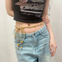 Brown Woven Waist Chain K0130C