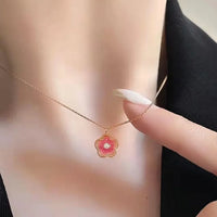 Collier Petite Fleur de Pêcher