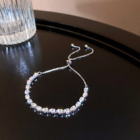 5# Bracelet-Silver Water Drop (Real Gold Plating)