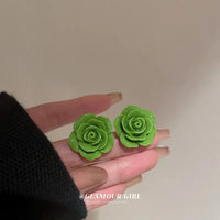 92# Silver Needle-Green Camellia Flower