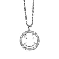 Xl0396 Sweet Smile Face with Steel Chain