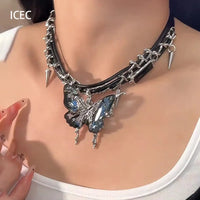 # Collier papillon rivet 14 carats