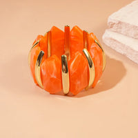 66# Bracelet-Gold/1.3*1.1cm-Orange