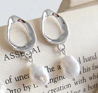Couleur or blanc [avec bouchon d'oreille en argent sterling]]