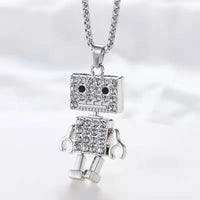 Robot-Titanium Steel Necklace 70cm