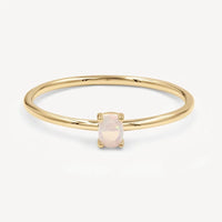 Pinkish-white - Oval-shaped