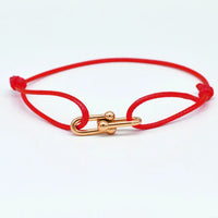 Rose Gold Red Rope