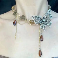 Vintage Butterfly Necklace